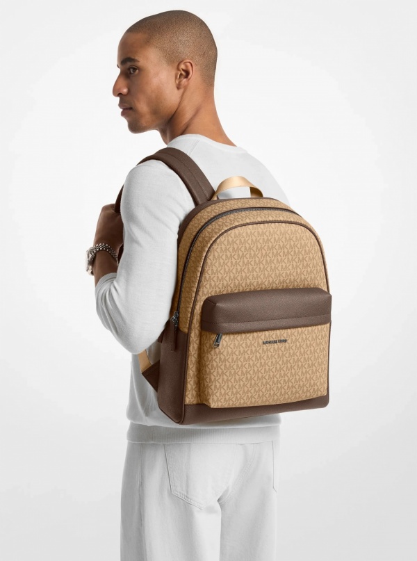 Michael Kors Mens Pacey Medium Signature Logo Backpack