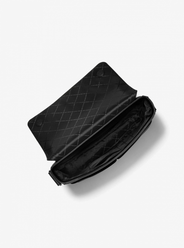 Michael Kors Mens Pacey Medium Signature Logo Messenger Bag