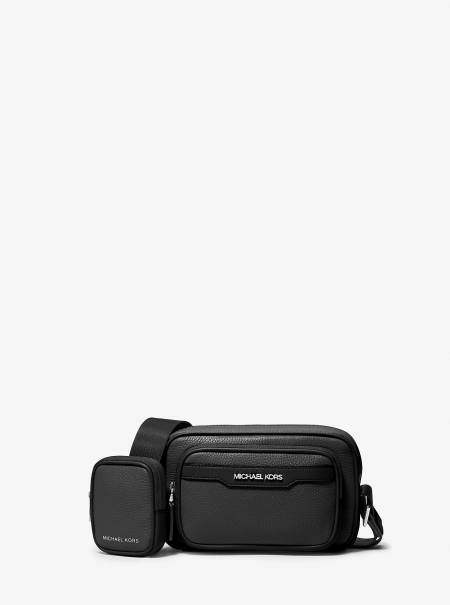 Michael Kors Mens Cooper Pebbled Leather Camera Bag