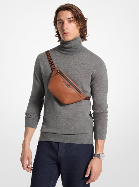 Michael Kors Mens Cooper Small Leather Sling Pack
