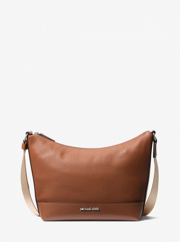 Michael Kors Mens Cooper Pebbled Leather Crescent Bag