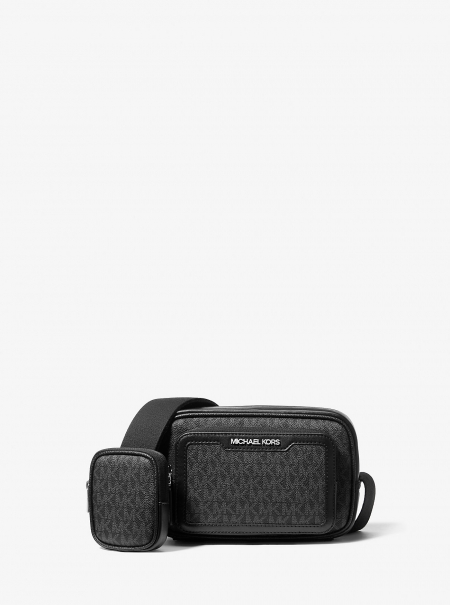 Michael Kors Mens Cooper Signature Logo Camera Crossbody Bag With Pouch