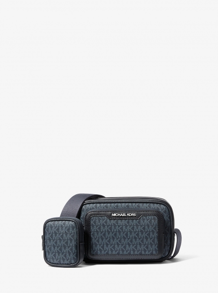 Michael Kors Mens Cooper Signature Logo Camera Crossbody Bag With Pouch