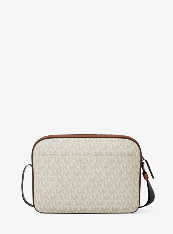 Michael Kors Mens Cooper Embellished Signature Logo Flight Bag
