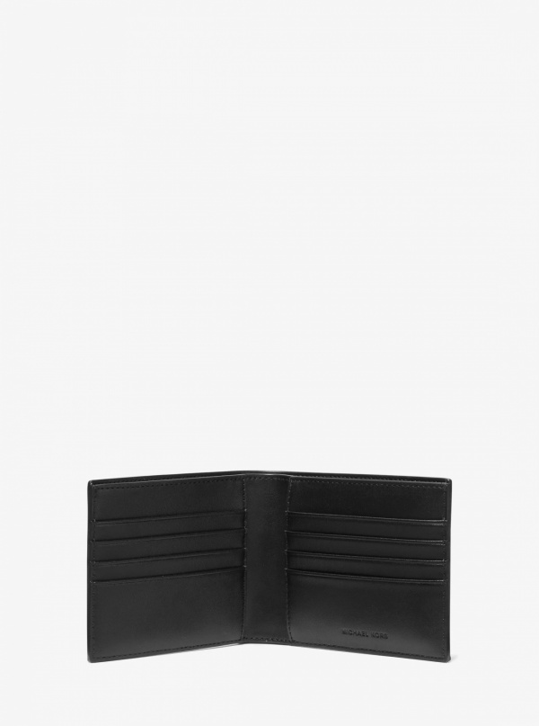 Michael Kors Mens Varick Saffiano Leather Billfold Wallet With Passcase