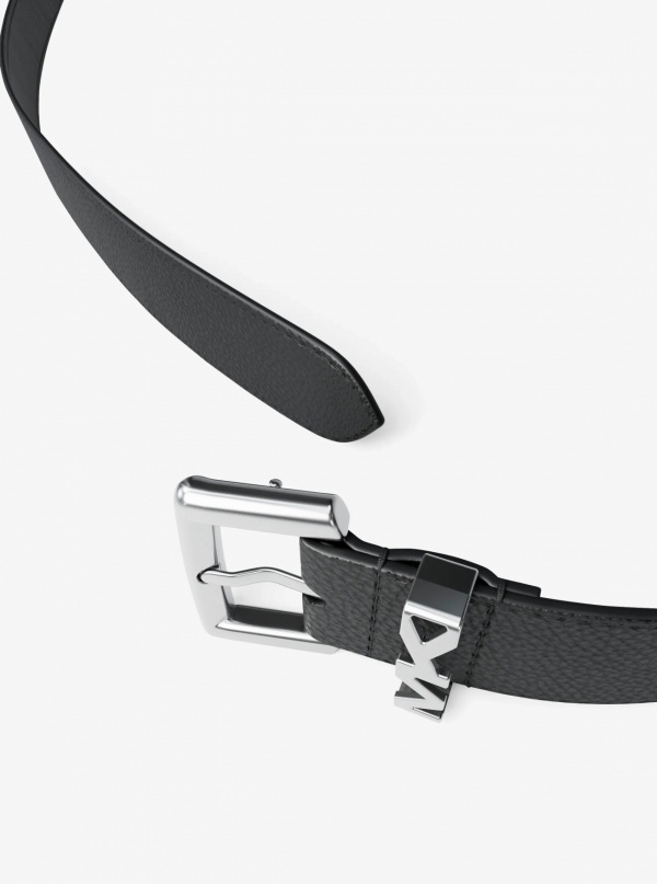 Michael Kors Mens Pebbled Leather Belt