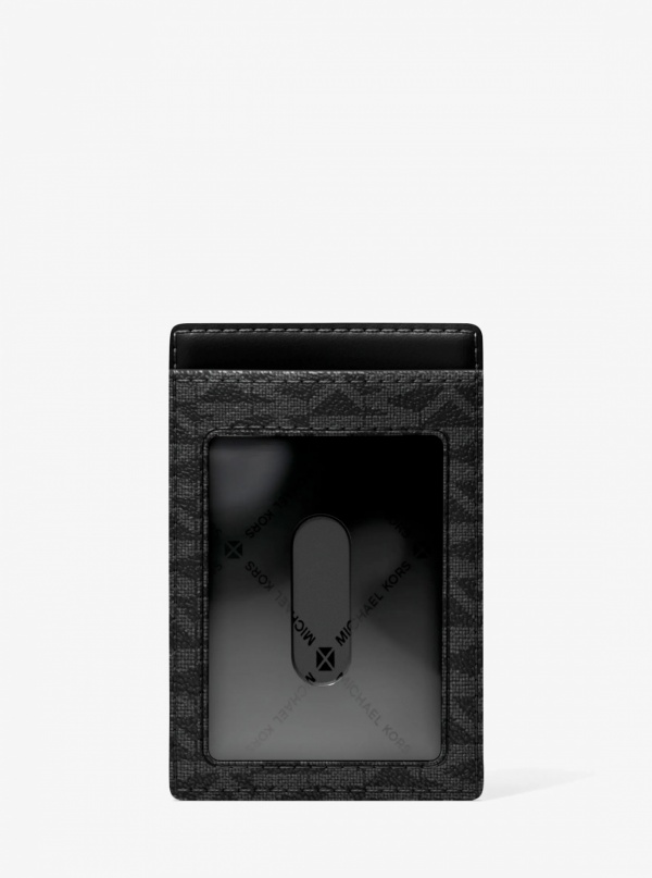Michael Kors Mens Hudson Signature Logo Card Case