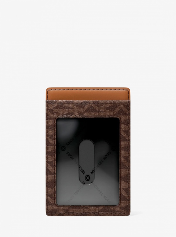 Michael Kors Mens Hudson Signature Logo Card Case
