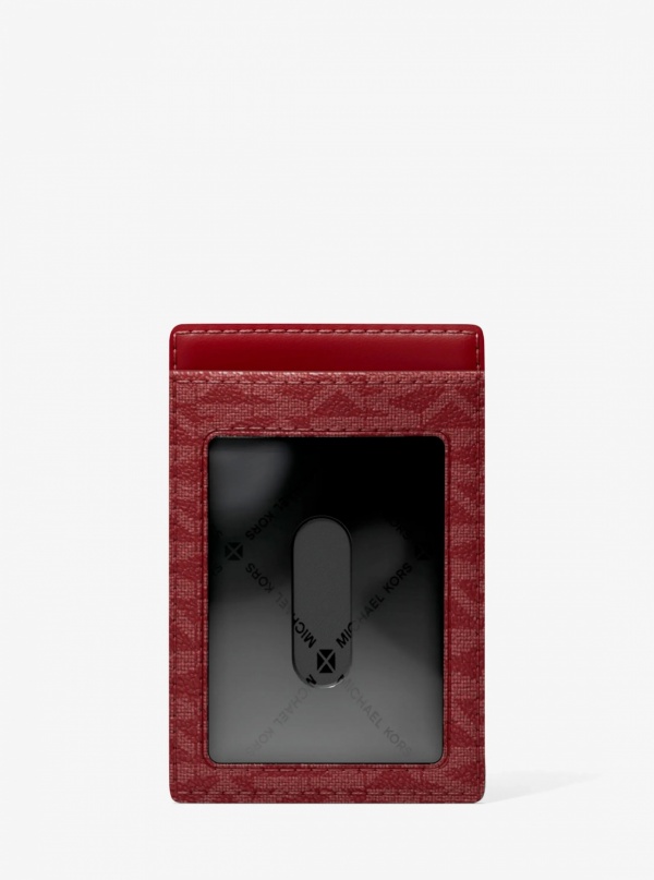 Michael Kors Mens Hudson Signature Logo Card Case
