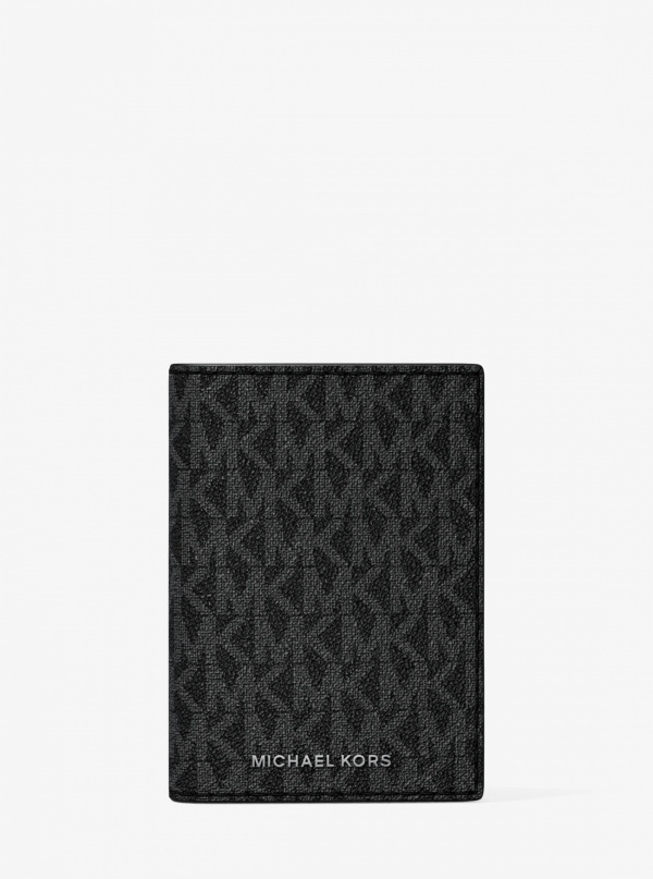 Michael Kors Mens Hudson Signature Logo Folio Card Case