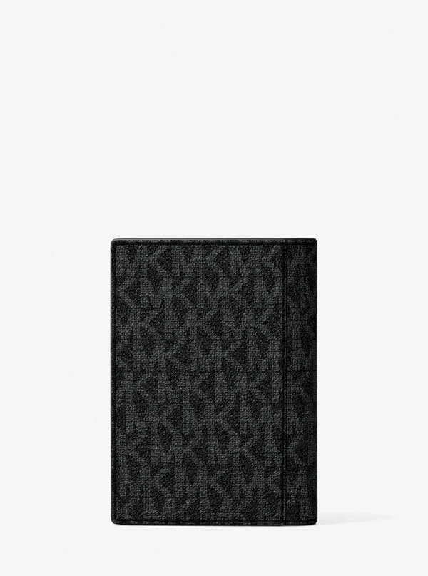 Michael Kors Mens Hudson Signature Logo Folio Card Case