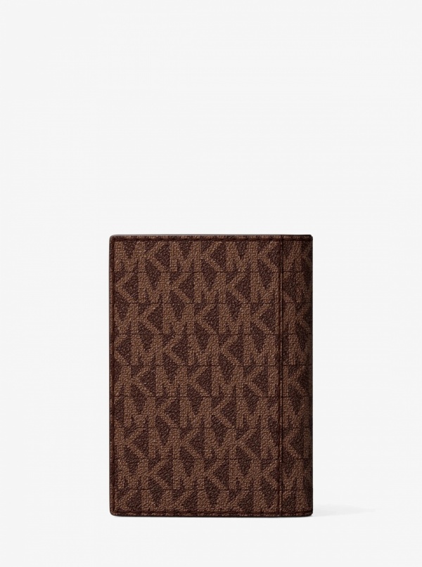 Michael Kors Mens Hudson Signature Logo Folio Card Case