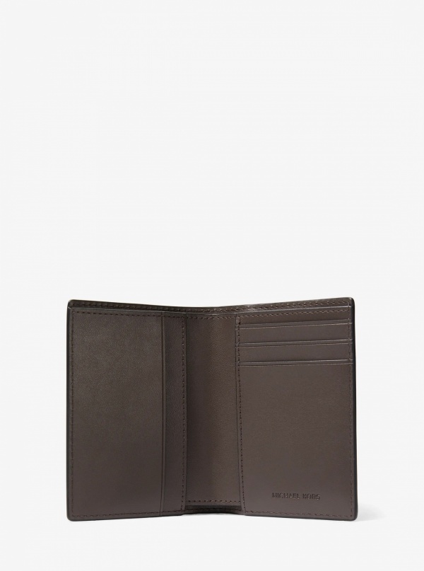 Michael Kors Mens Hudson Leather Folio Card Case