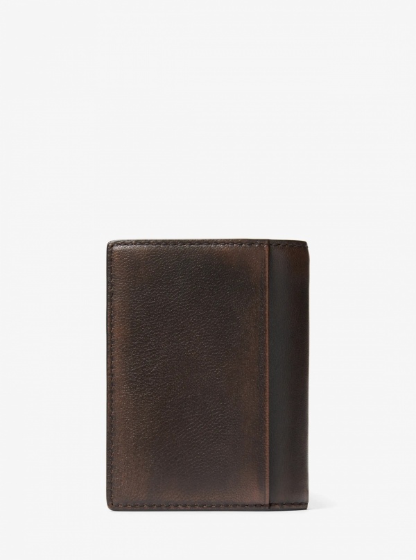Michael Kors Mens Hudson Leather Folio Card Case