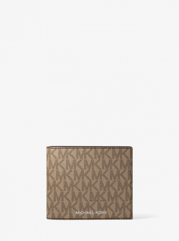 Michael Kors Mens Harrison Logo Billfold Wallet With Passcase