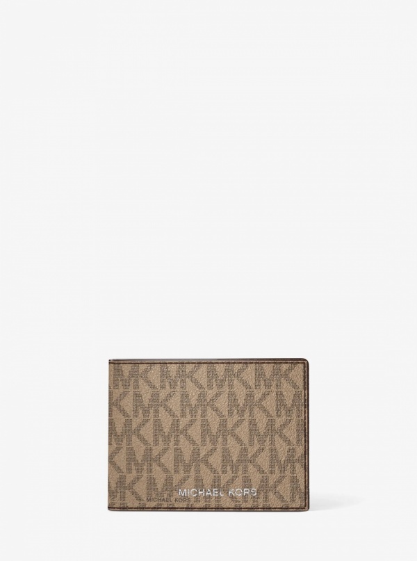 Michael Kors Mens Harrison Logo Billfold Wallet With Passcase