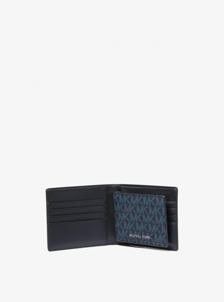 Michael Kors Mens Harrison Logo Billfold Wallet With Passcase