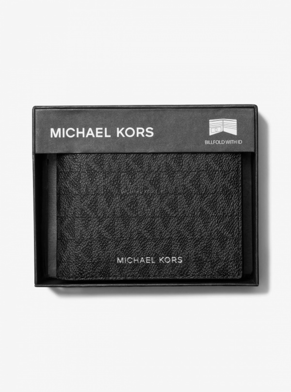 Michael Kors Mens Hudson Signature Logo Billfold Wallet