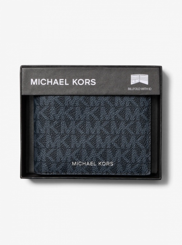 Michael Kors Mens Hudson Signature Logo Billfold Wallet