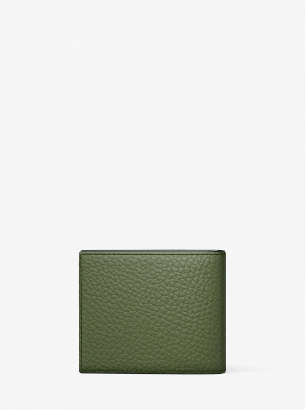 Michael Kors Mens Hudson Pebbled Leather Billfold Wallet