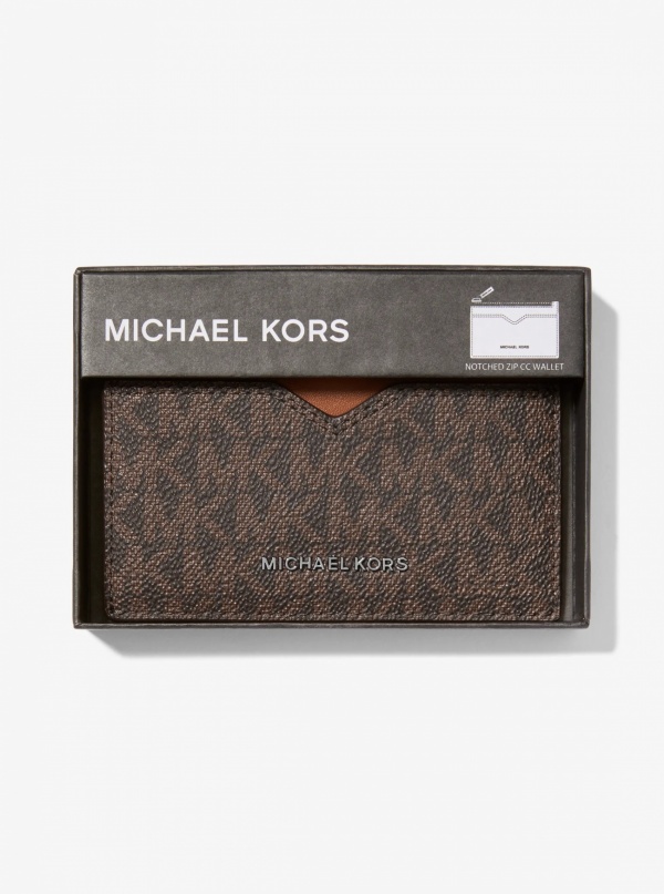 Michael Kors Mens Hudson Signature Logo Card Case
