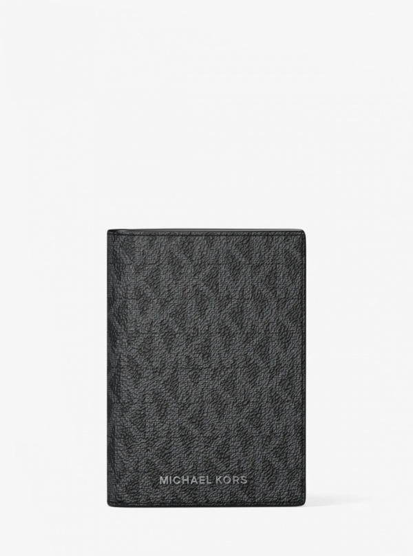 Michael Kors Mens Hudson Signature Logo Bi-Fold Card Case