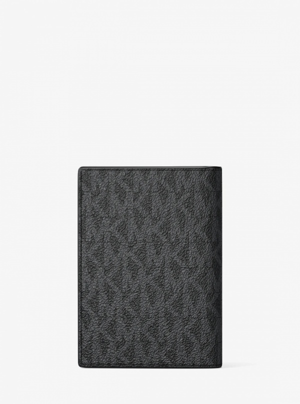 Michael Kors Mens Hudson Signature Logo Bi-Fold Card Case
