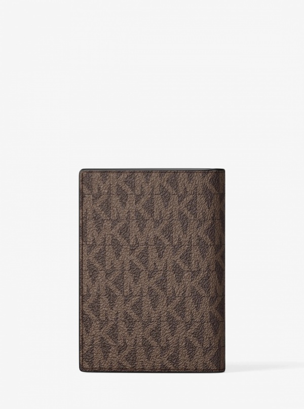 Michael Kors Mens Hudson Signature Logo Bi-Fold Card Case