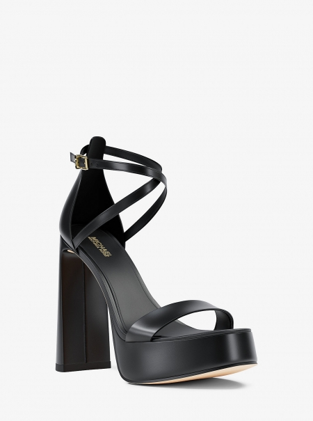 Michael Kors Cami Leather Platform Sandal