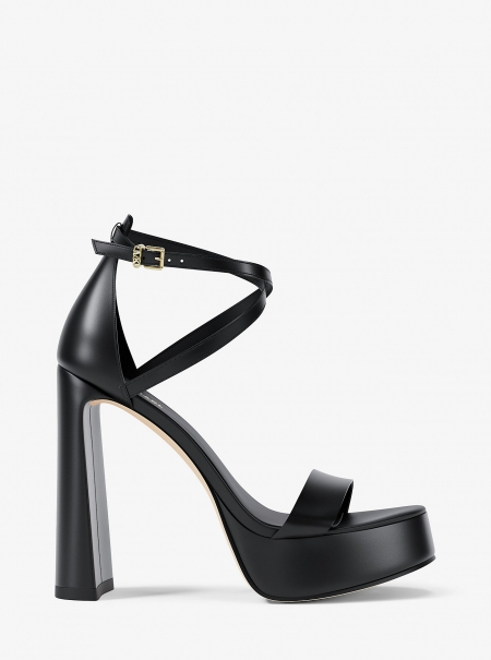 Michael Kors Cami Leather Platform Sandal