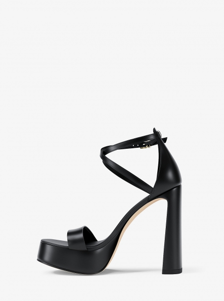 Michael Kors Cami Leather Platform Sandal