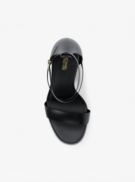 Michael Kors Cami Leather Platform Sandal