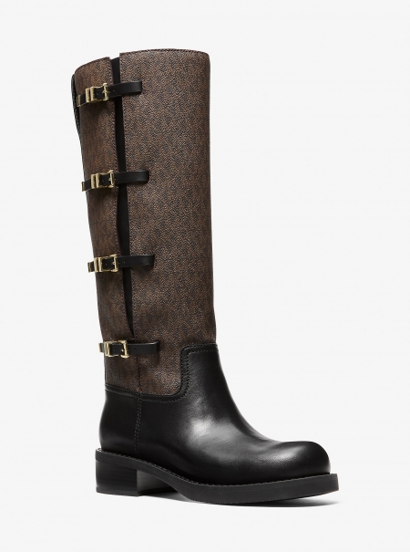 MICHAEL Michael Kors Darrington Signature Logo and Leather Boot