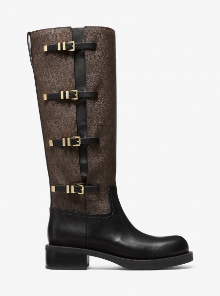 MICHAEL Michael Kors Darrington Signature Logo and Leather Boot