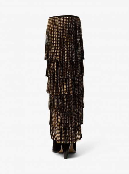 MICHAEL Michael Kors Jayla Embellished Suede Fringed Boot