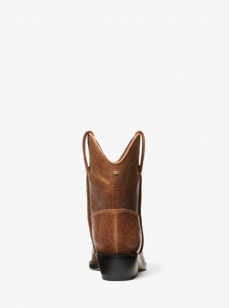 MICHAEL Michael Kors Noemie Distressed Leather Boot