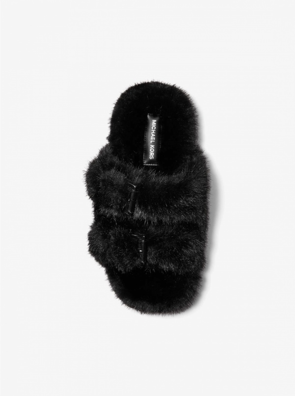 Michael Kors Byers Faux Fur Slide Sandal