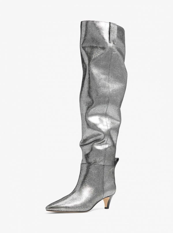 Michael Kors Daniela Metallic Leather Boot