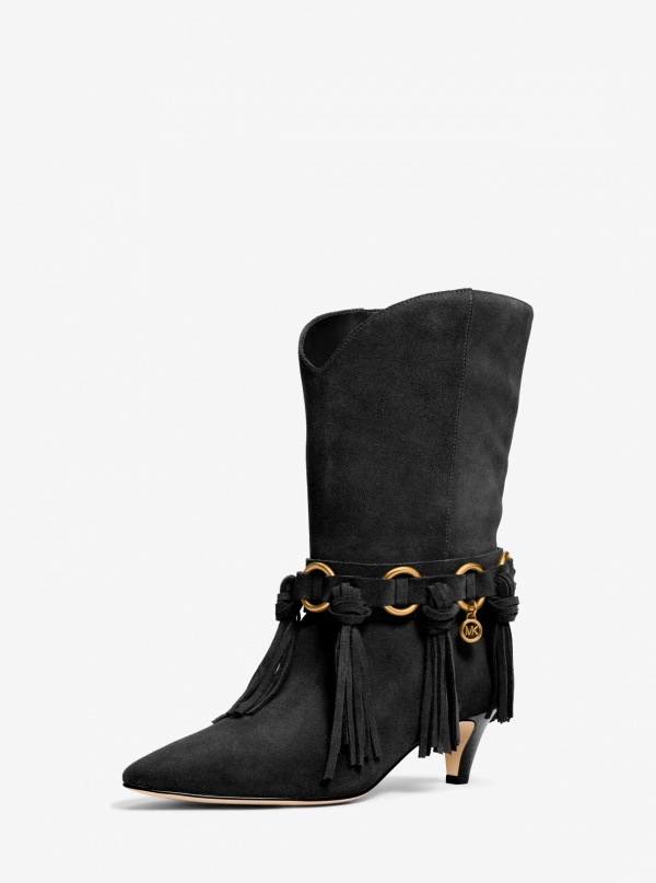 Michael Kors Daniela Fringe Suede Boot
