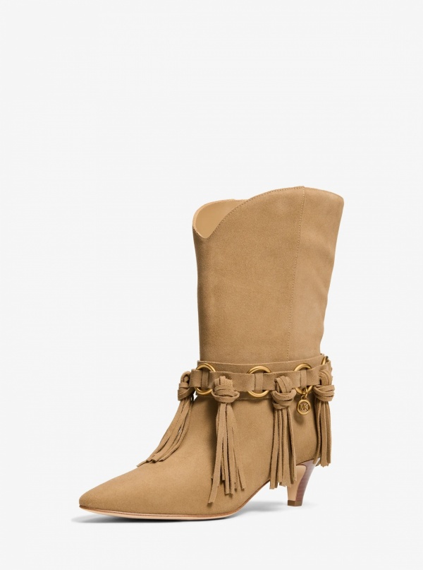 Michael Kors Daniela Fringe Suede Boot
