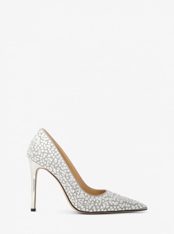 Michael Kors Elyse Embellished Metallic Pump