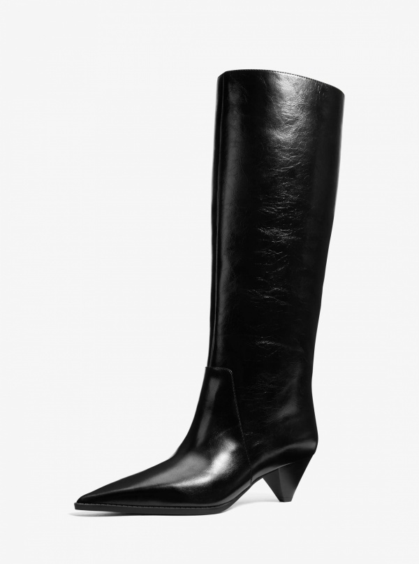 Michael Kors Jayla Crinkled Leather Boot