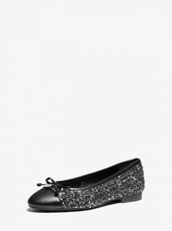 Michael Kors Piper Flex Metallic Tweed  Ballet Flat