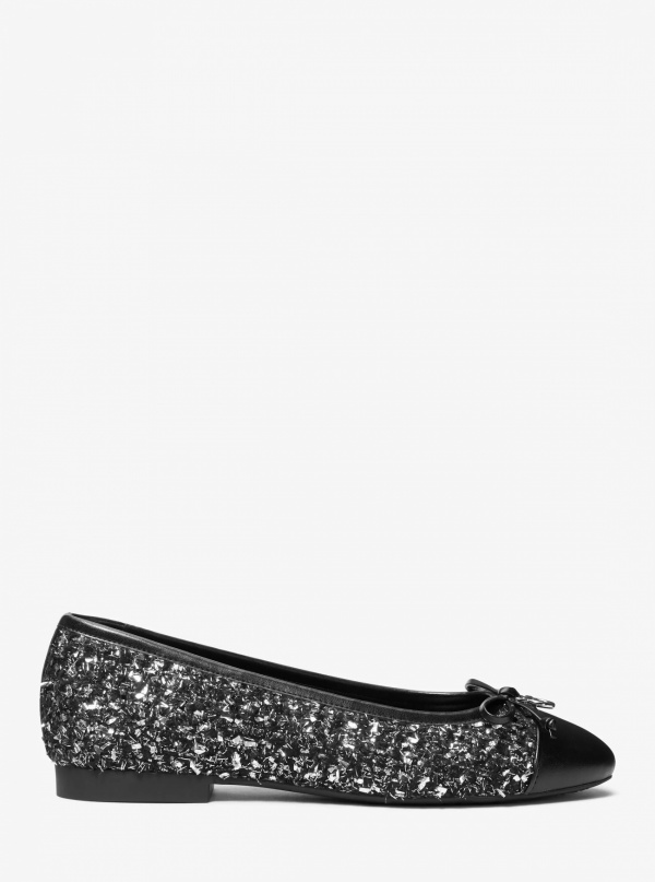 Michael Kors Piper Flex Metallic Tweed  Ballet Flat