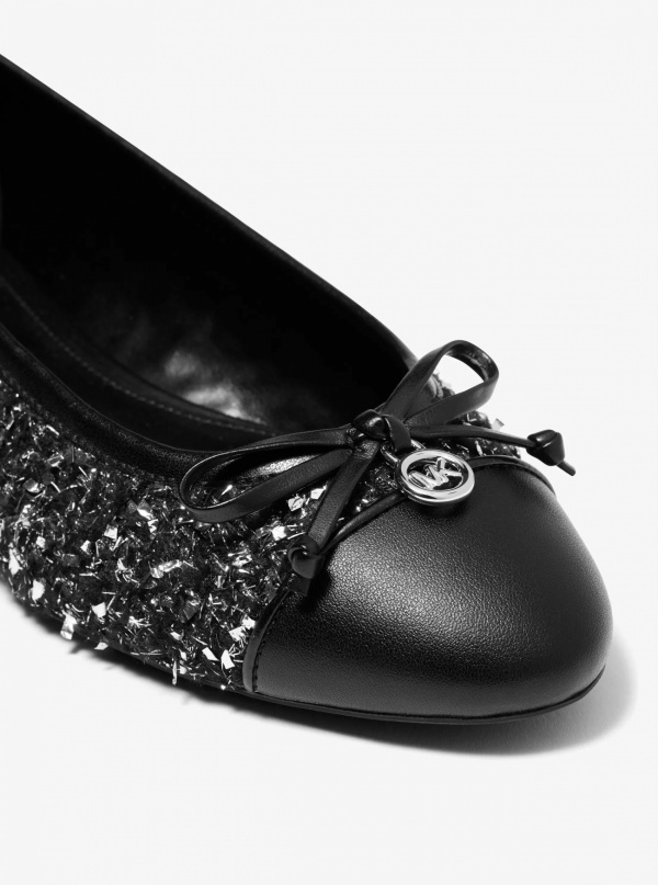 Michael Kors Piper Flex Metallic Tweed  Ballet Flat