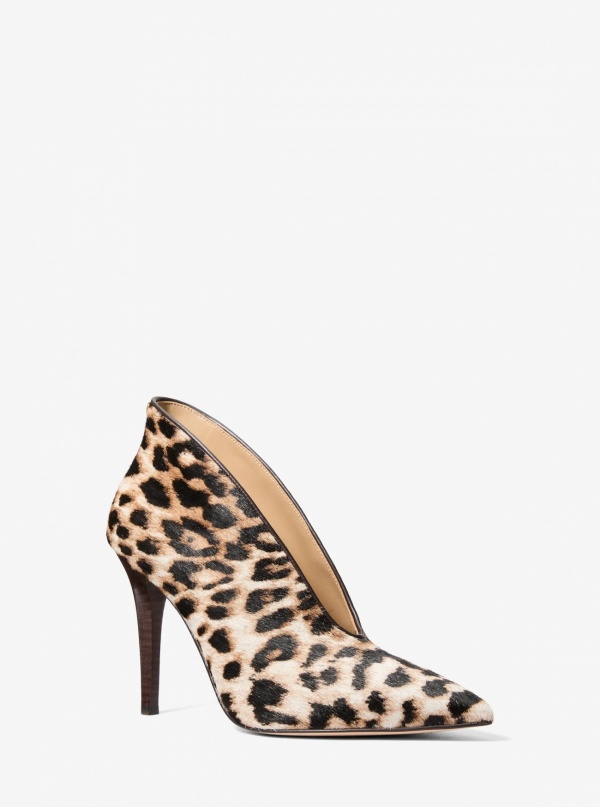 Michael Kors Tonya Leopard Print Calf Hair Pump