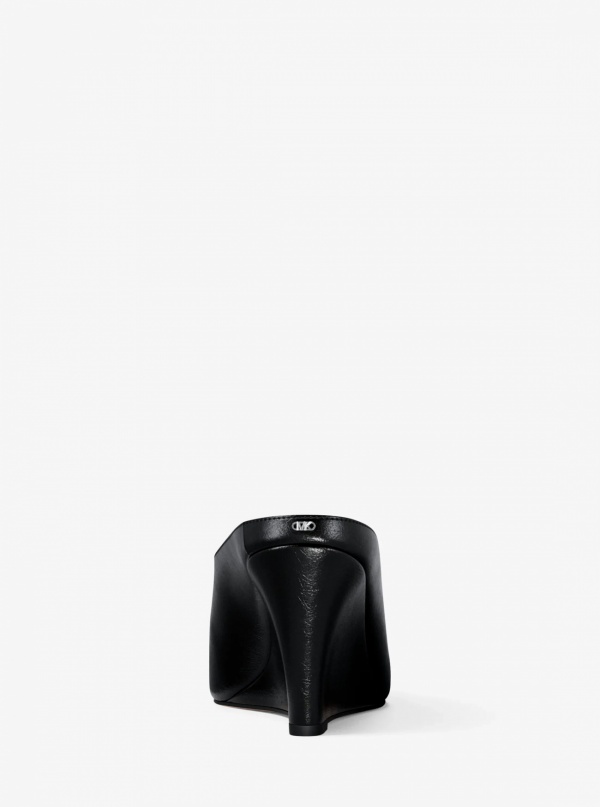 Michael Kors Xandra Leather Wedge Mule