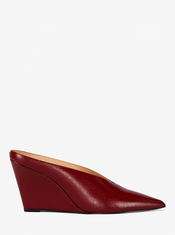 Michael Kors Xandra Leather Wedge Mule