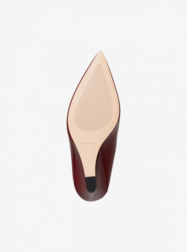 Michael Kors Xandra Leather Wedge Mule