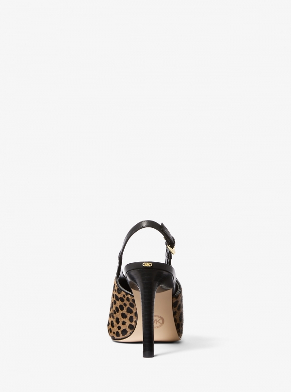MICHAEL Michael Kors Kasia Cheetah Print Calf Hair Slingback Pump